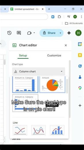 How to make a pie chart in Google Sheets!