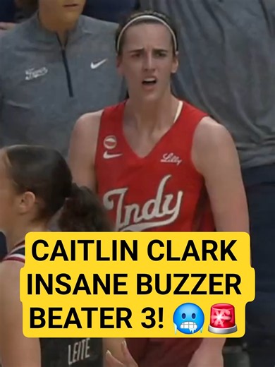 🚨 CAITLIN CLARK INSANE BUZZER BEATER 3 | Indiana Fever WNBA women's basketball #shorts #short NBA
