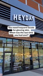 ✨ New year, better skin habits—Heyday makes achieving your skincare goals effortless. • Your Esthetician listens analyzes your skin • Treatment is 100% customized • You leave knowing exactly how to care for your skin Limited time only: start the year strong with 50% off your first facial! ✨💆‍♀️ | Heyday