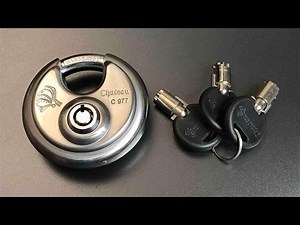 [430] Chateau C977 Tubular Core Disc Padlock Picked