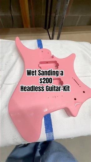 Part 3 | Wet Sanding | Headless Guitar-Kit Build #guitarbuilding #headlessguitar #diyguitar #guitar