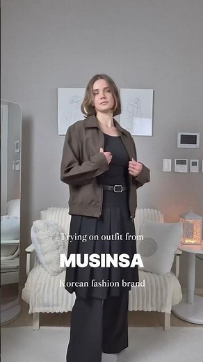 Trying Korean fashion brand MUSINSA 🤎 full outfit try-on