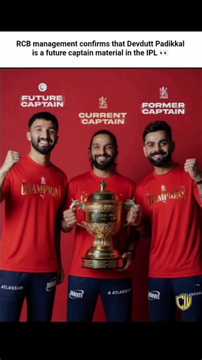 RCB management confirms that Devdutt Padikkal is future captain material in the IPL👀 #cricket #rcb