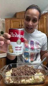 Cheesy beef potato casserole