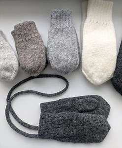 Soft Wool Mittens for Toddlers and Adults With String - Etsy