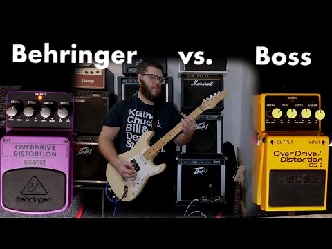 Behringer vs Boss Overdrive/Distortion Pedals