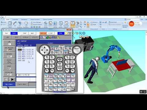 Training Robot Yaskawa Motoman & MotoSim software.
