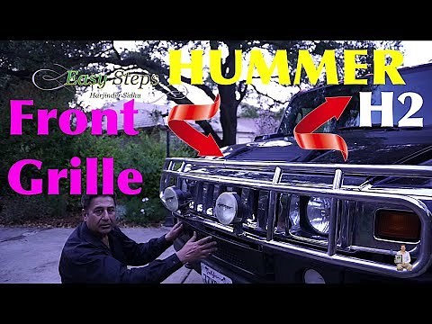 How To Install Front Grille On HUMMER H2 | How To Install Brush Guards on HUMMER H2 Grille Guard