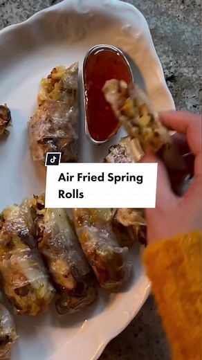 How To Make Air Fried Spring Rolls in the Ninja Foodi XL 2-Basket Air Fryer