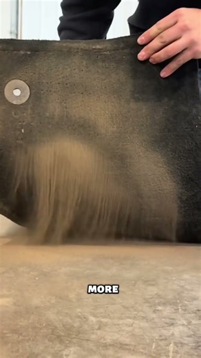 Vibration device that cleans machines.