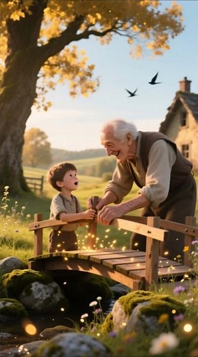 Grandpa's Magic Bridge — Stories that Unite Hearts.