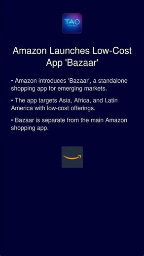 Amazon Launches Low-Cost App 'Bazaar'