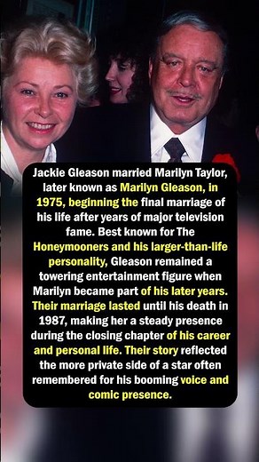 Marilyn Gleason Shared the Final Chapter of Jackie Gleason’s Life and Fame