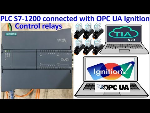 PLC S7-1200 connected data with OPC UA Ignition SCADA full tutorial