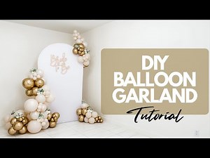 Balloon Garland Tutorial for Beginners | Easy DIY Balloon Decoration Step-by-Step