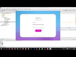 Javafx tutorial - Purple login screen
