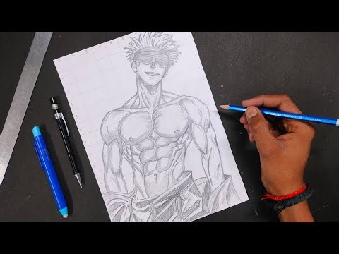 How To Draw Gojo Satoru (Cool Pose) | Jujutsu Kaisen Drawing
