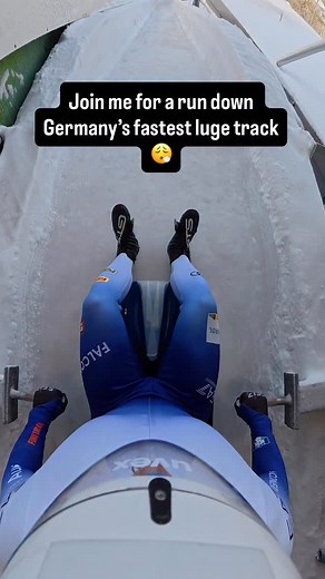 Join me for a run down Germany’s fastest luge track😮‍💨 @djiitaliaofficial @fil_luge #felderoar #topandtalent2026 #fastestsportonice #olympics #lugelove #athletecommunity | Leon Felderer