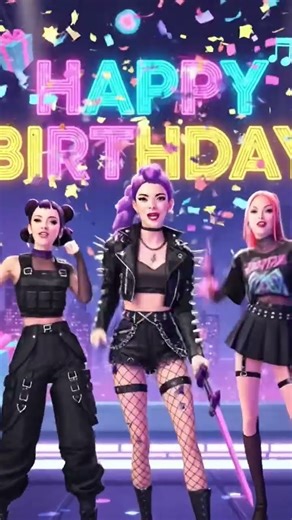 Kpop Demon Hunters felicitando cumpleañeros #viral #kpop #happybirthday #parati