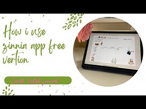How to use zinnia app for free | Digital planning and Bullet journaling in zinnia for free | zinnia