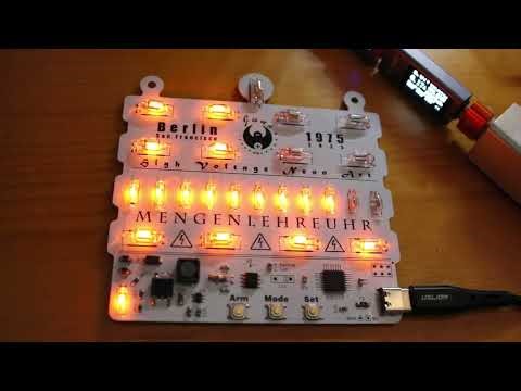 Final Product: Juno Berlin Clock 1975 - Mengenlehreuhr - High Voltage AVR DC-DC 5v to 120V - DS1302