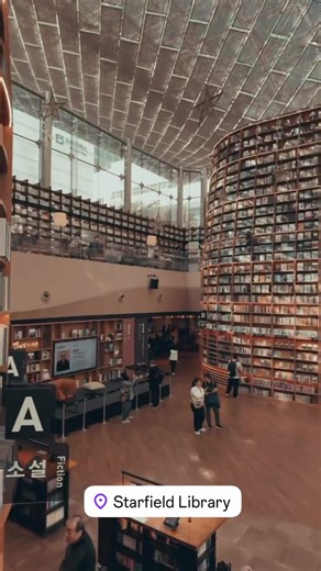 Coolest library ever #seoul #starfieldlibrary