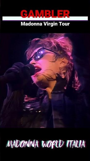 Madonna Performing Gambler Live | Virgin Tour Intro (1985) Pt2 #madonna #gambler #virgintour