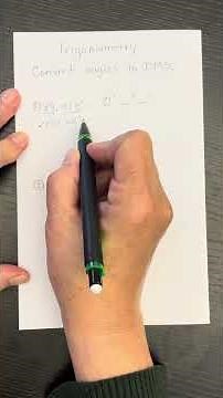 Trigonometry- converting decimal degrees to DMS #maths #trigonometry