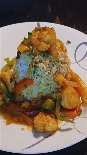 Coconut Curry Shrimp Over Rice 🍤🥥 | Anita Eat Good Right Now