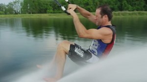 Barefoot Skiing Behind Airplane 4K