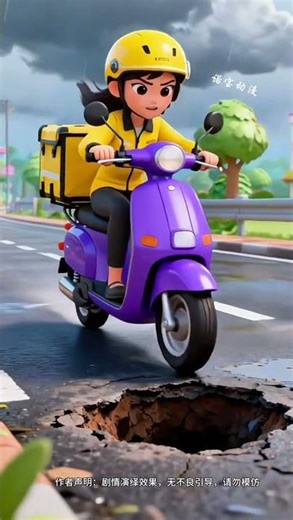 Little girl helps injured mother deliver food, 2D animation Youtube assistant