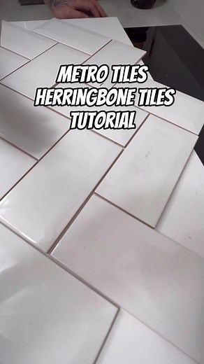 How To Lay Herringbone pattern #diy #homeimprovements #reelsfb | The Home Improvements Channel Uk