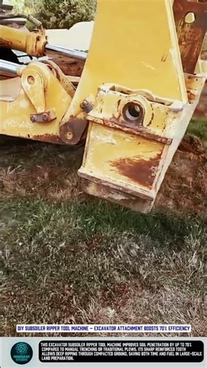 DIY Subsoiler Ripper Tool Machine – Excavator Attachment Boosts 70% Efficiency