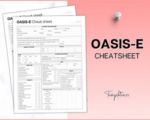 OASIS-E Cheatsheet, Oasis Home Health Nurse Template, Nurse Report Sheet, Nurse Brain, Caregiver Planner, SOC, Nurse Visit - Etsy