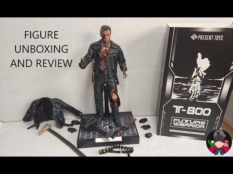 Present Toys Future Warrior (T-800 terminator 2) sixth scale figure unboxing and review