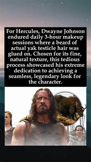 Ultimate Commitment: The Rock's Yak Hair Beard for Hercules