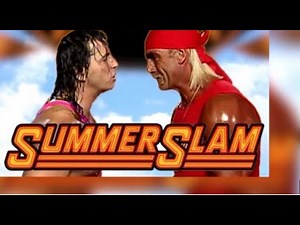 WWF Champion Hulk Hogan vs Bret Hart WWF Summerslam 1993