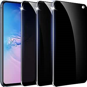 Amazon.com: Amleute 【3 Packs】 Designed for Samsung Galaxy S10e Privacy Screen Protector【9H Tempered Glass】 Full Coverage AntiSpy Film Compatible for Samsung S10e : Cell Phones & Accessories