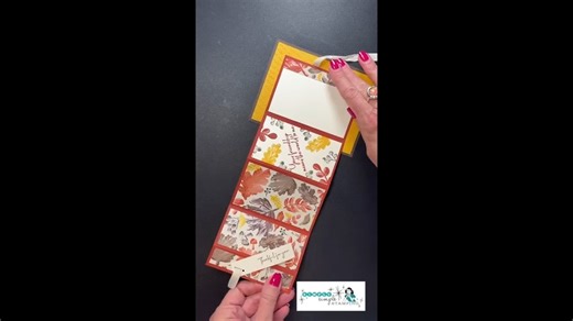 😍 Ready to transform your favorite designer papers into stunning accordion fold cards that unfold to reveal beautiful layered designs??? 👀This card is more than just a pretty design. When recipients pull the ribbon🎀, this card unfolds to reveal several panels of coordinated papers! ✨💖 Ready to make your own? Comment ACCORDION below and I’ll send you the FREE download with all the measurements! 💌 #AccordionFoldCard #FunFoldCard #HandmadeChristmasCard | Simply Simple Stamping