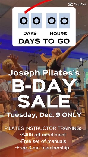 The day we’ve all been waiting for is here. 🎉 Our Club Pilates Instructor Sale is live — and this is the moment to set yourself up to become a Pilates instructor in 2026. This isn’t just a discount. It’s a commitment to: -your own wellness 🧠💪 -your financial future 💼 -helping others feel better in their bodies every day 💙 Your future self will absolutely thank you for the step you take today. 👉 Reach out to CapeCoralWestSM@clubpilates.com or call 734-637-9919 to get all the details and tak
