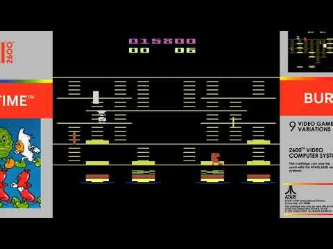 burger Time Atari 2600 Gameplay HD