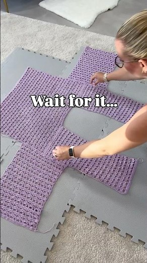 Folding Magic 🪄 Crochet Cardigan Tutorial #crochetcardigan