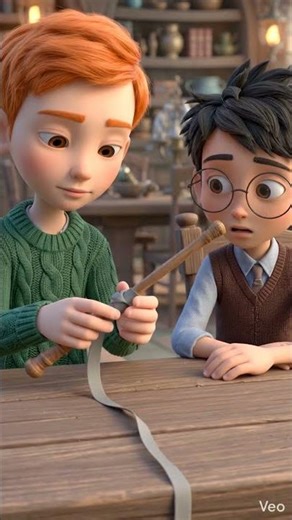 Ron Weasley repairs the magic wand