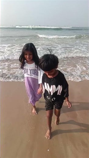 Goa Beach Par Bacche Ho Gaye Super Excited! | goa beach #effect #ytshorts #goabeach