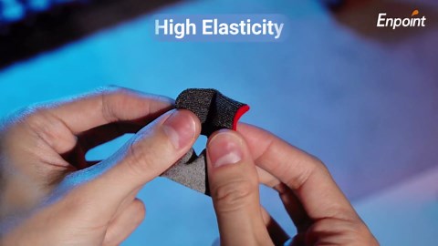 10 Pack Anti-Sweat Mobile Gaming Finger Sleeves for Gaming, Smooth Thumb Covers, Breathable Finger Covers for Mobile Games, Phone Gaming Accessories, iPad Gaming Accessories, Light Grey