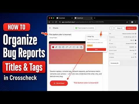 Organize Your Bug Reports with Projects & Tags (2026) — Crosscheck