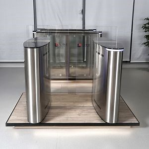 Punch Card Attendance Access Control Movable Time Switch Sliding Turnstile