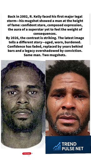 R. Kelly Then vs Now: Two Mugshots, Two Lives 😳⚖️#fyp #ytshorts #celebritynews