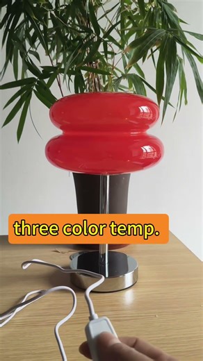 This Red Glass Table Lamp Is the Bedroom Upgrade You Didn’t Know You Needed!