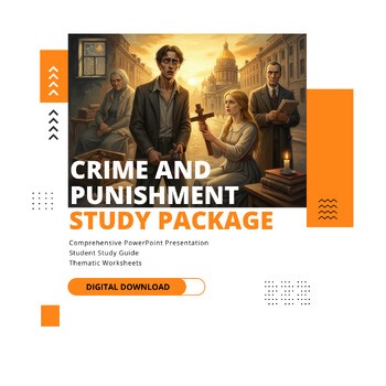 Crime and Punishment PowerPoint Presentation (Slides, Study Guide & Worksheets)
